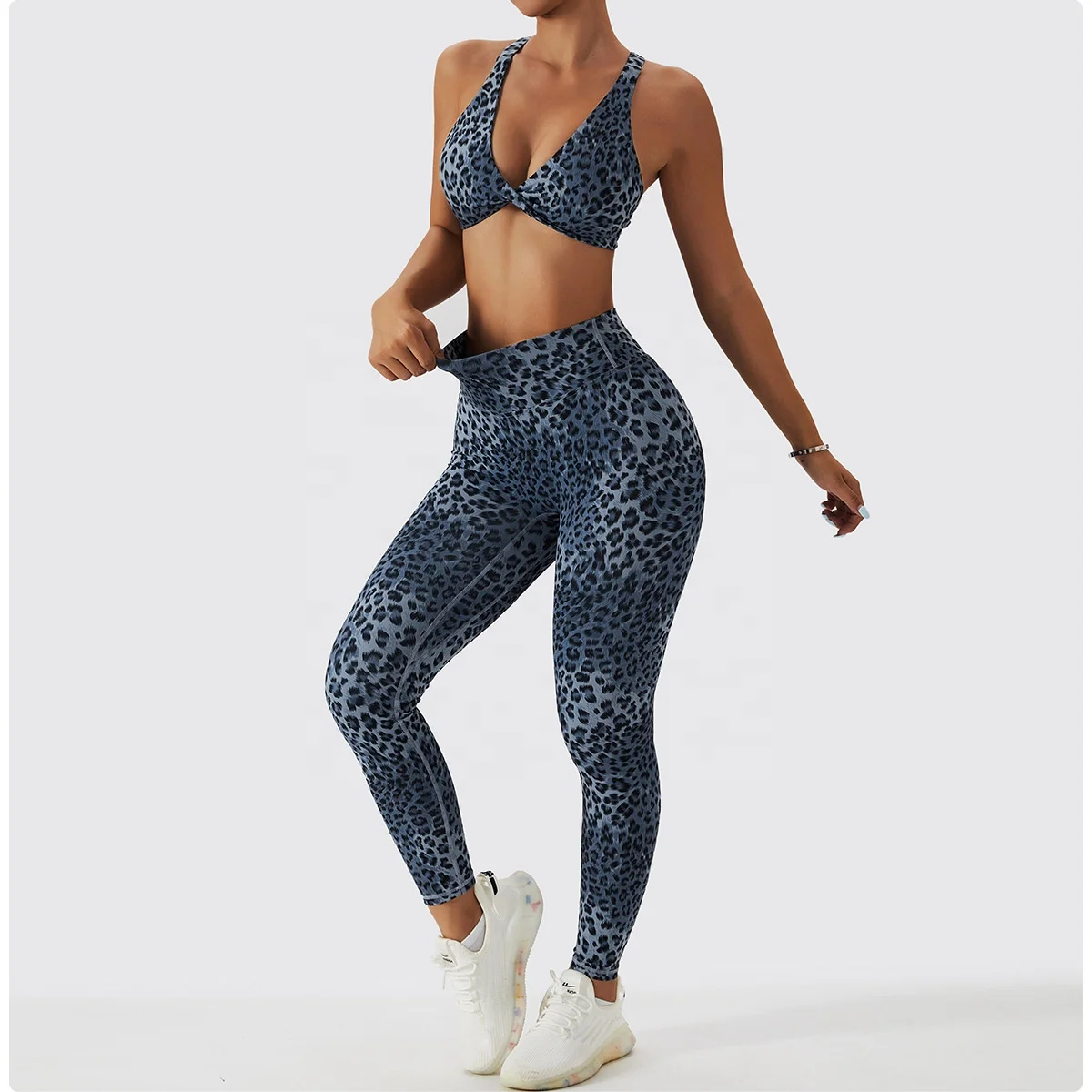 High Quality Leopard Print Sexy Sport Bra Fitness Yoga Wear Gym Workout Bra Top Bra and Leggings For Women Sportswear - Image 4